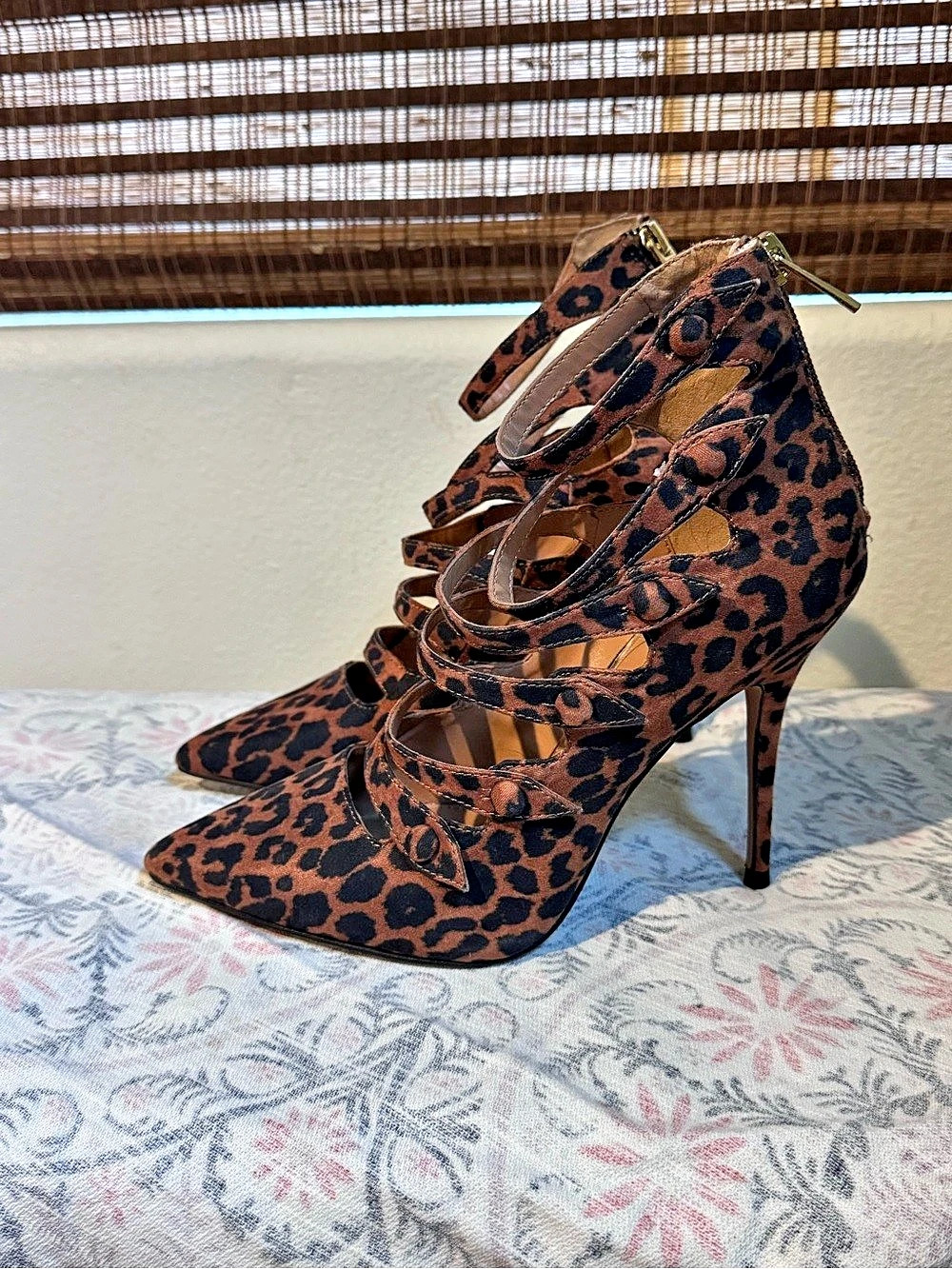 Jessica Simpson Canye Leopard Print Pointed-Toe Heels nwot